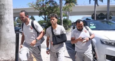 إمام عاشور يعود إلى إقامته بأمريكا بعد جراحة ناجحة في عظمة الترقوة
