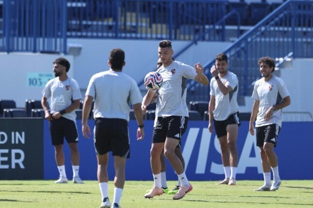 الأهلي يستعرض تدريباته أمام الإعلام قبيل مواجهة إنتر ميامي