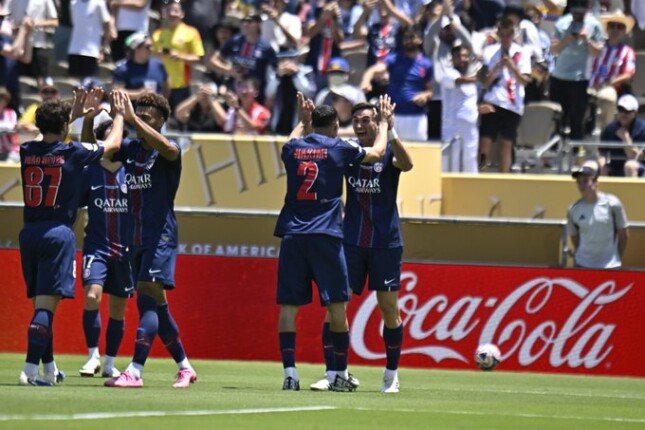 باريس سان جيرمان يتفوق على أتلتيكو مدريد بهدفين في الشوط الأول بمونديال الأندية