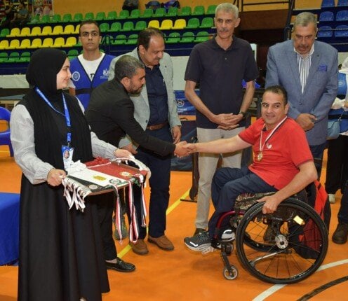 سكرتير عام بورسعيد يفتتح بطولة الجمهورية البارالمبية الثانية لتنس الطاولة بمشاركة 300 رياضي