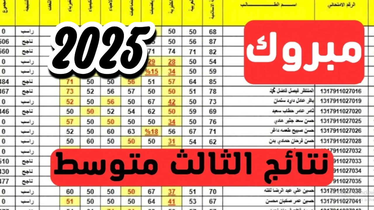 وزارة التربية تعلن موعد إعلان نتائج الثالث المتوسط 2025.. خطوات الاستعلام المباشر